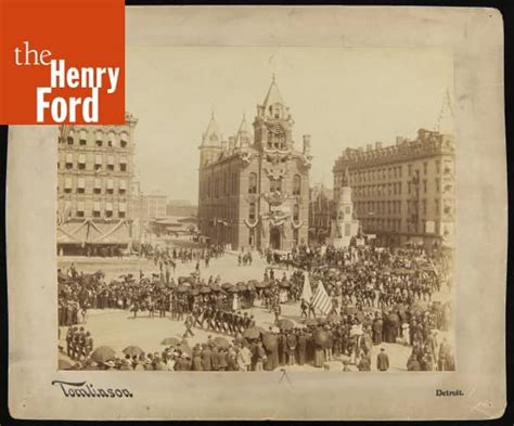 Parade On Woodward Avenue During The 1891 G A R Encampment In Detroit Michigan The Henry Ford