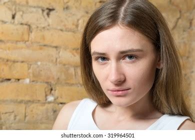 Portrait Sad Girl Naked Breast On Stock Photo 328250927 Shutterstock