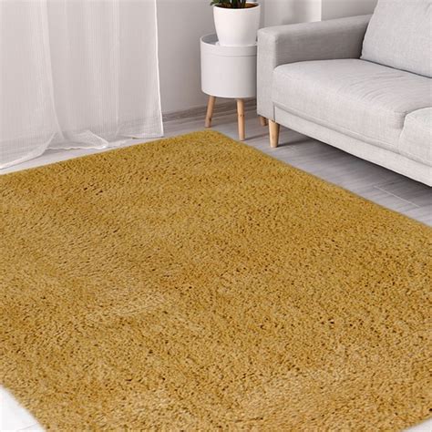 Homemaker Ochre Snug Plain Shaggy Rug X Cm Wilko