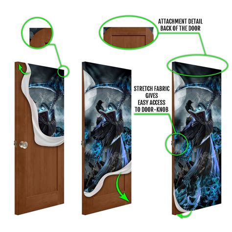 Grim Reaper Halloween Door Cover Bnn511d Flagwix