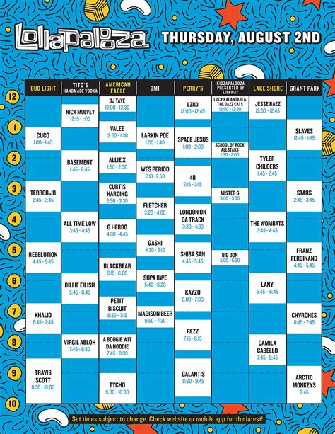 Lollapalooza Reveals Set Times Vampire Weekend Vs The Weeknd