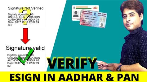 Verify Signature In Aadhar Pan Digital Signature In Aadhar Pan