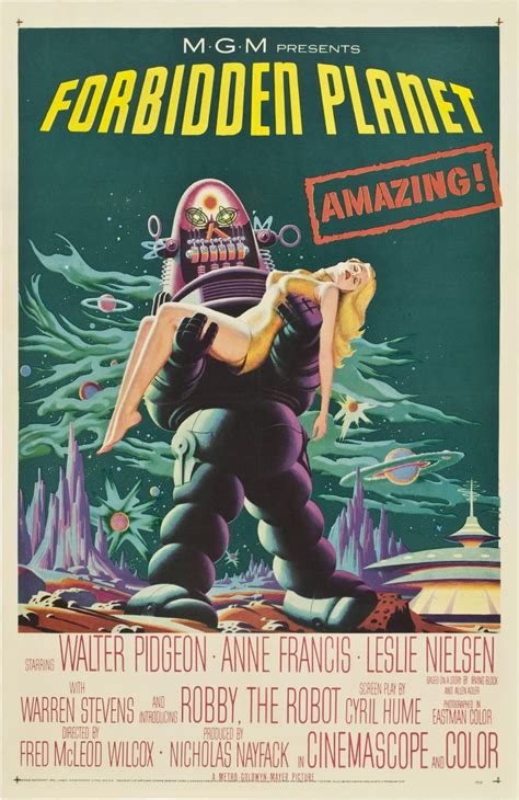 Scifi B Movies Horror And Vintage Posters Poster Forbidden Planet 1956