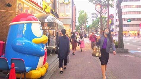 Fukuoka City Walking Tour 4k 🌆hakata Station To Imaizumi ️evening Walk