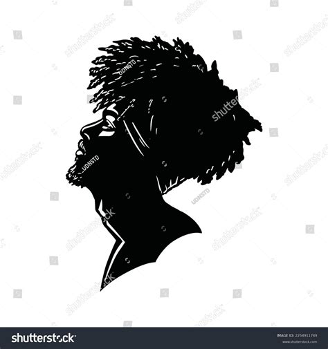 Black Man Silhouette Vector Illustration Stock Vector (Royalty Free ...