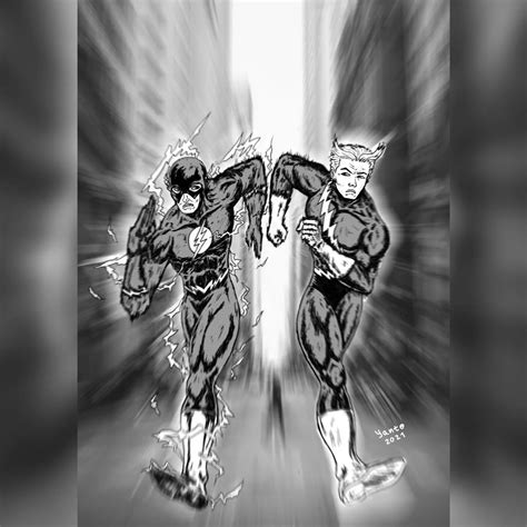 Quicksilver Vs Flash Comic