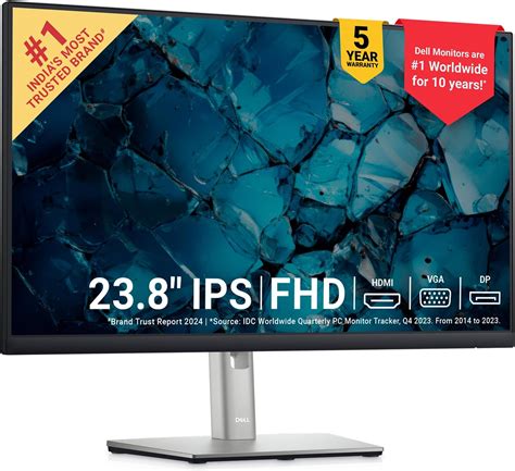 Dell 24 Monitor P2422h Full Hd 1080p Ips Technology Comfortview