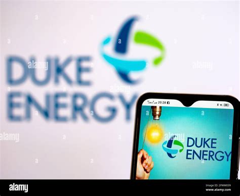 In this photo illustration Duke Energy Corporation logo seen displayed ...