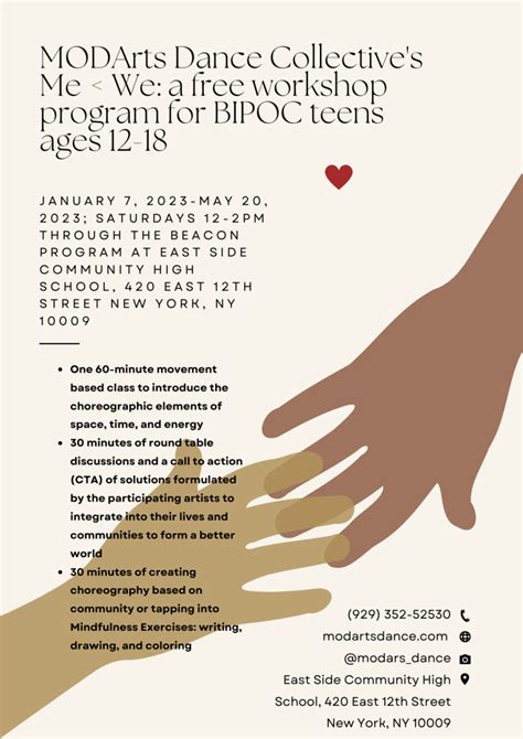 Free Saturday Workshops For Bipoc Teens Me