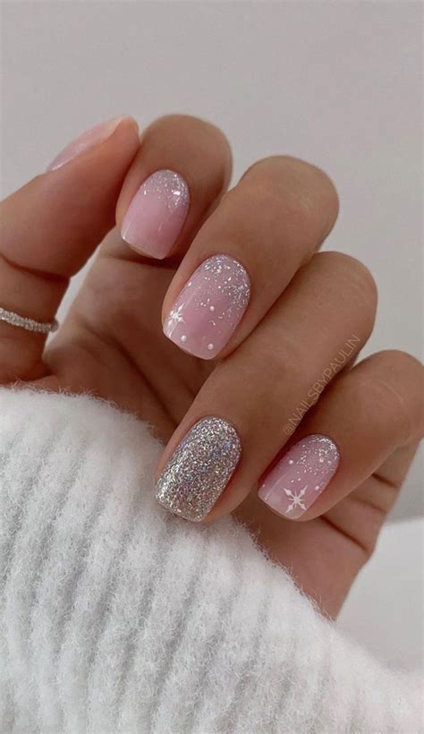 Festive Holiday Nail Designs Ideas Festive Short Sparkles