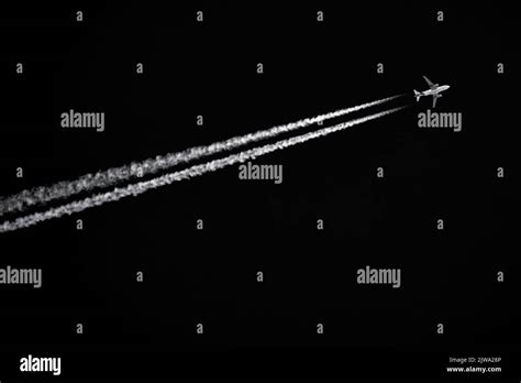 HD Wallpaper: Airplane Contrails, Aircraft, Aviation, Black, 56% OFF