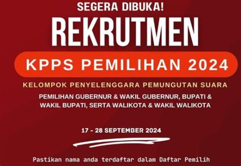 Pps Desa Peron Buka Pendaftaran Kpps Pilkada