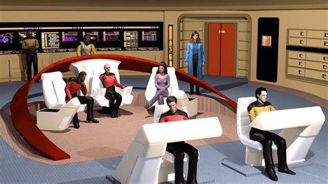 Tng Bridge Crew D Render Digital Art By Clioschrotter