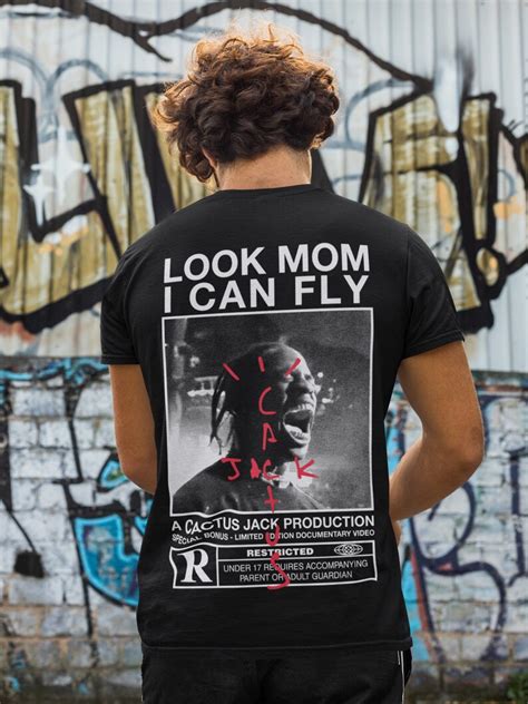 Travis Scott T Shirt Look Mom I Can Fly Shirt Travis Scott Etsy