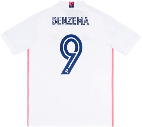 2020 21 Real Madrid Home Shirt Benzema 9