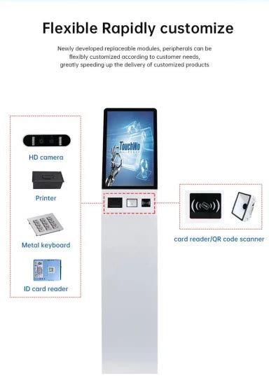 21 Inch Windows PC Android Touch Screen Kiosk For Queuing Kitchen Food