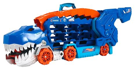 Hot Wheels City T Rex Mega Transporter Zestaw Z Transporterem Przekszta Caj Cym Si W T Rexa