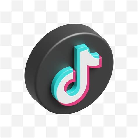 Tiktok Icono De Redes Sociales 3d Archivo PSD Premium