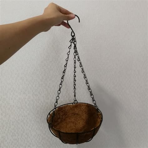 Coconut Husk Hanging Pot Furniture Home Living Gardening Pots