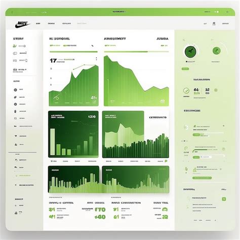 Premium Photo Nike Sustainability Dashboard Environmental Impact Showcase