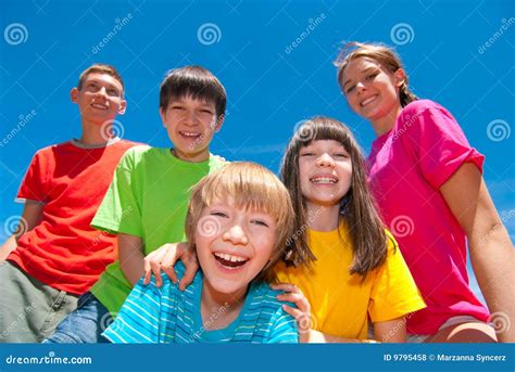 Children In Colorful Clothes Stock Photo - Image: 9795458