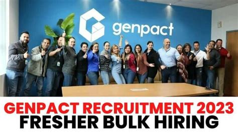 Genpact Off Campus Recruitment 2023 Hiring For Freshers