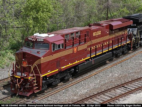 NS GE ES44AC #8102 Pennsylvania Railroad Heritage Unit Photo Page