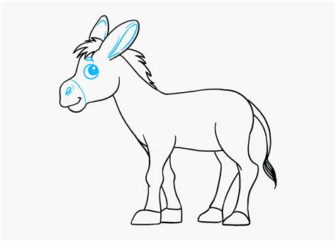 Drawing Donkey Outline - Drawing Donkey , Free Transparent Clipart ...