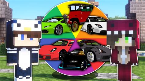 ¡la Ruleta De Los Carros En Minecraft 🎯🚗 Carro Noob Vs Carro Pro