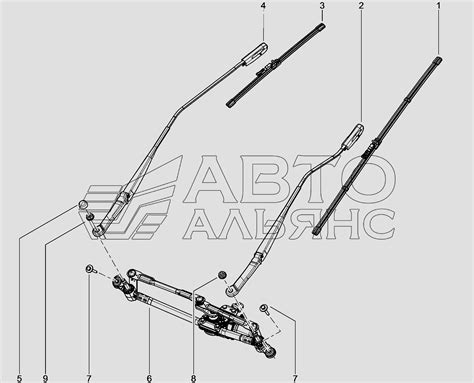 850110. Стеклоочиститель лобового стекла LADA XRAY (Чертеж № 188 ...