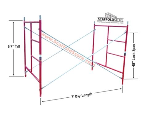 5w X 67t X 7l Waco Mason Frame Scaffold Set