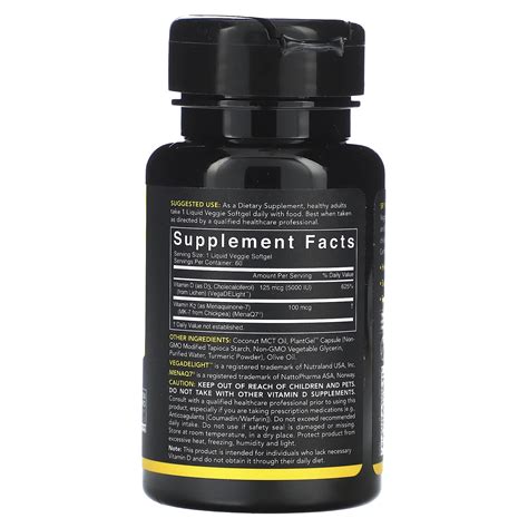 Sports Research, Plant Based D3 + K2, 60 Veggie Softgels