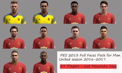 Ultigamerz Pes Manchester United Full Faces Pack Season