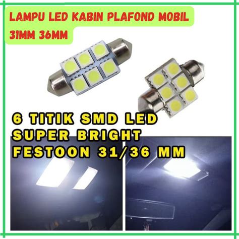 Jual Lampu Led Plafon Kabin Cabin Festoon Mm Mm Mata Smd Dc