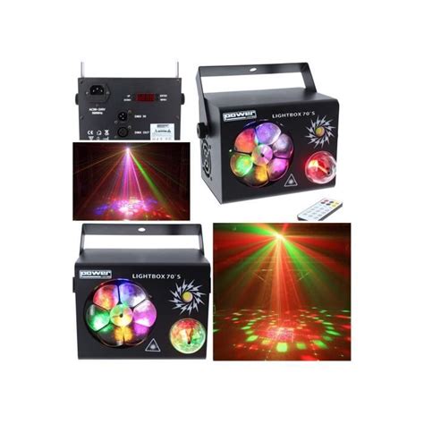 Jeux de Lumière LED RGBW Multi Effet 4 EN 1 Laser Magic Ball 1 x LED 9W