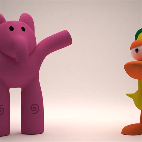 Elly y Pato de Pocoyo | Domestika