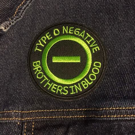 Type O Negative Embroidered Patch Etsy