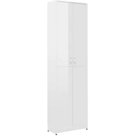 Omabeta Armoires Garde Robe De Couloir Blanc Brillant 55x25x189 Cm