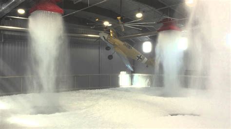 Airplane Hangar High Expansion Foam Dump Test Youtube