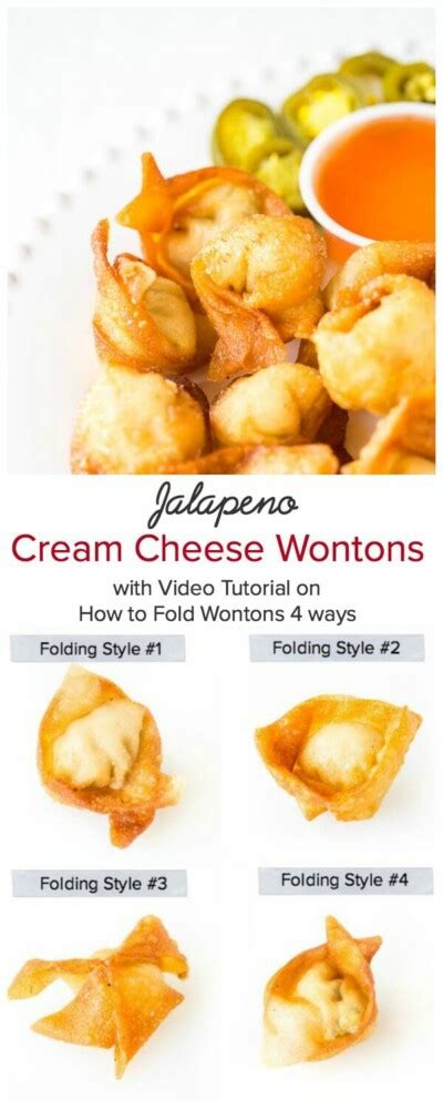 Jalapeno Cream Cheese Wontons ~sweet And Savory