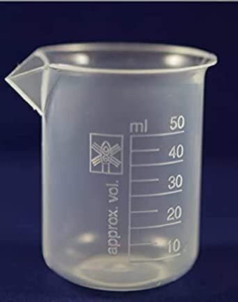 Durable 50ml Measuring Beaker | Microwave Safe | Heavy-Duty Plastic ...