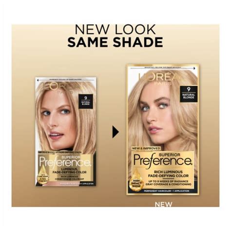 L'Oreal Paris Superior Preference Permanent Hair Color 9 Natural Blonde ...