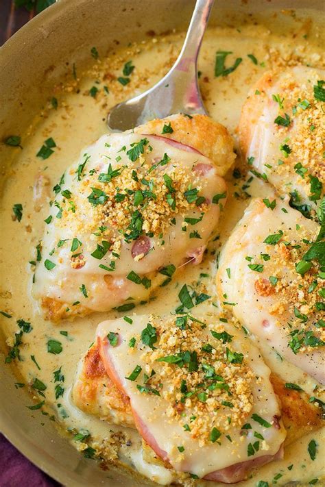 Skillet Chicken Cordon Bleu With Creamy Dijon Sauce Cooking Classy