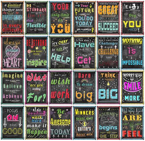 Buy 24 Pack Motivational S For Middle And High School Classroom And Office Decorations