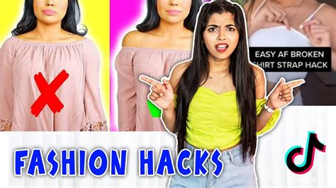 Testing Tiktok Fashion Hacks To See If They Work Went Crazy 🤯🤩