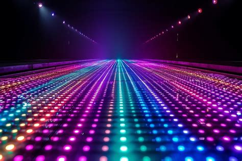 Dazzling Glow of a Light Up Dance Floor | Premium AI-generated image