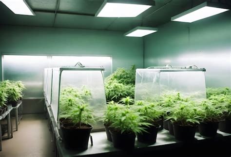 Premium Photo A Wellmaintained Cannabis Grow Room With Optimal