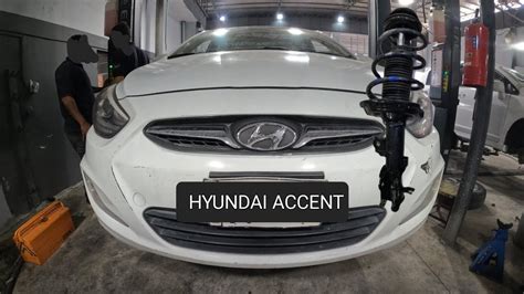 Replacing Complete Quick Strut For 2012 2013 2014 2017 Hyundai Accent