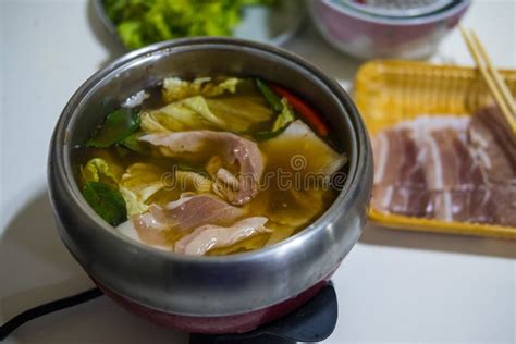 Thai Hot Pot Recipe Thai Called Jim Jum Stock Photo Image Of Celebrate Cuisine
