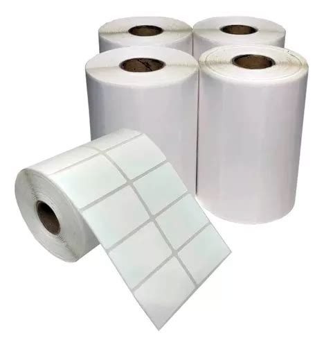 1 Rolo Etiqueta Adesiva Térmica Full 40x25 Mm 2 Colunas Cor Branco